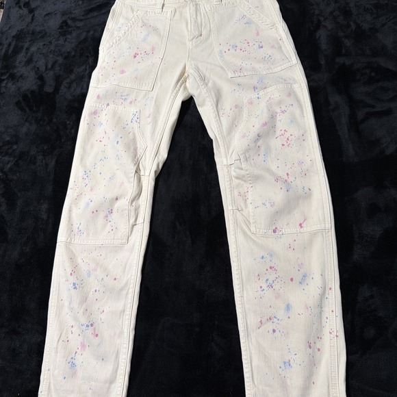 Anthropologie Pants - Pilcro Anthropologie Size 26 The Wanderer Jeans Pants Ivory Whimsical